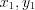 $x_{1},y_{1}