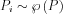 $  P_{i}\sim \wp \left ( P \right )