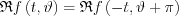 $ \mathfrak{R}f\left ( t,\vartheta \right )=\mathfrak{R}f\left ( -t,\vartheta+\pi \right )